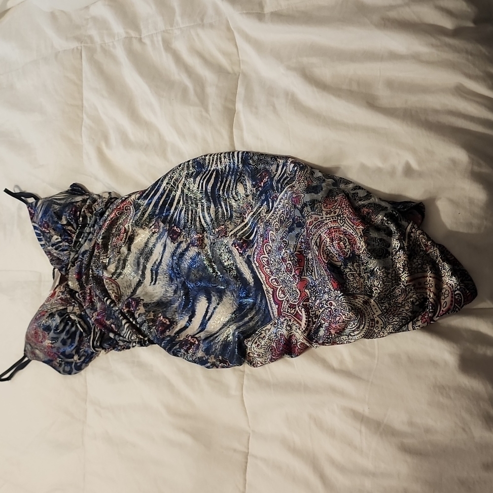 Beautiful Print Mini-Dress